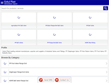 Tablet Screenshot of gokulplast.com